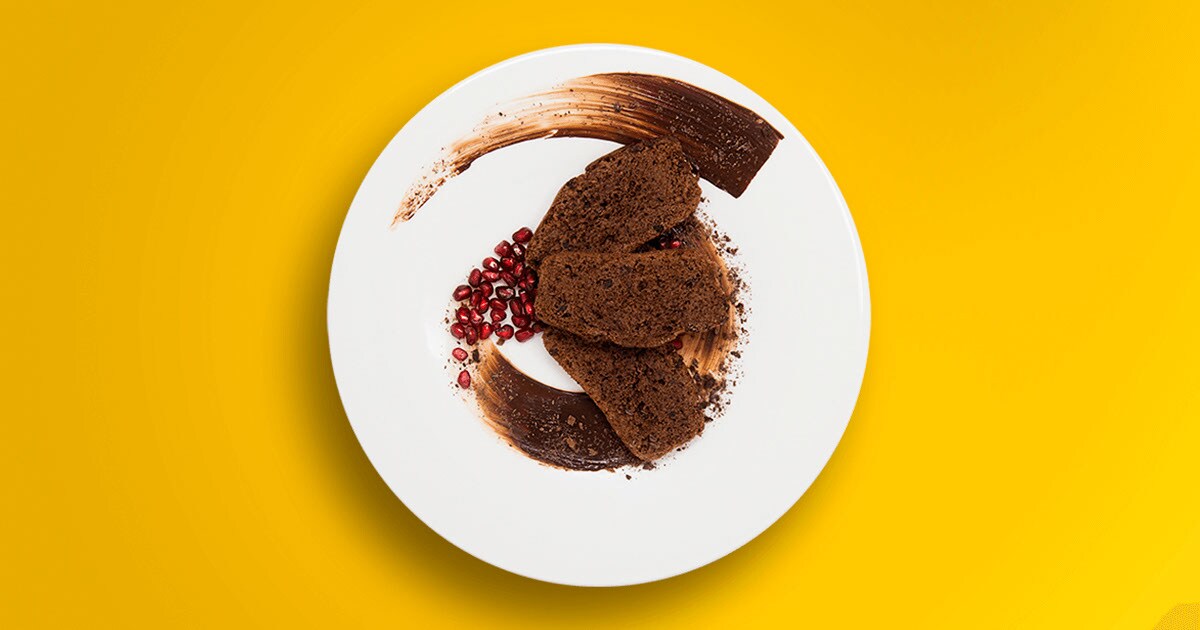 Carob and oat cake Carob and oat cake