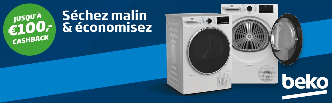 Sèche-linge Beko : profitez dès maintenant d'un cashback allant jusqu'à 100 €