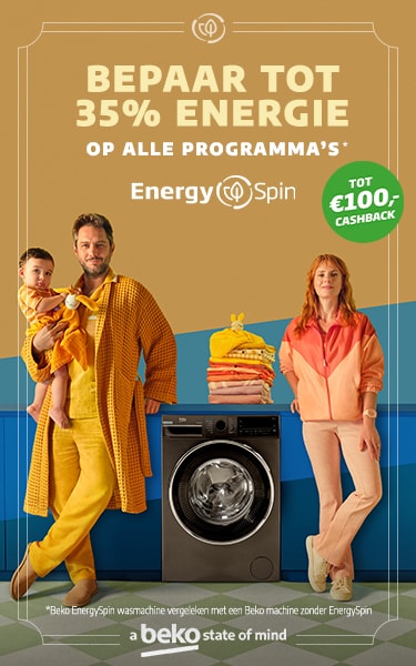 Beko wasmachines met EnergySpin - Nu met cashback