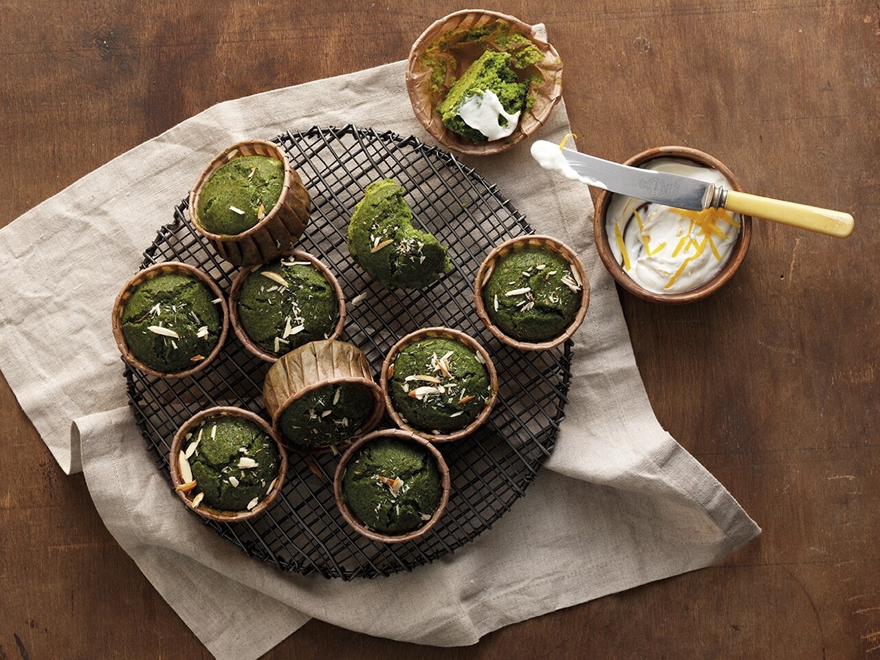 Muffins Dulces De Espinacas