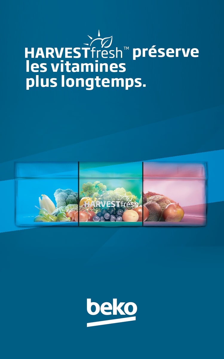 HARVESTfresh préserve les vitamines plus longtemps