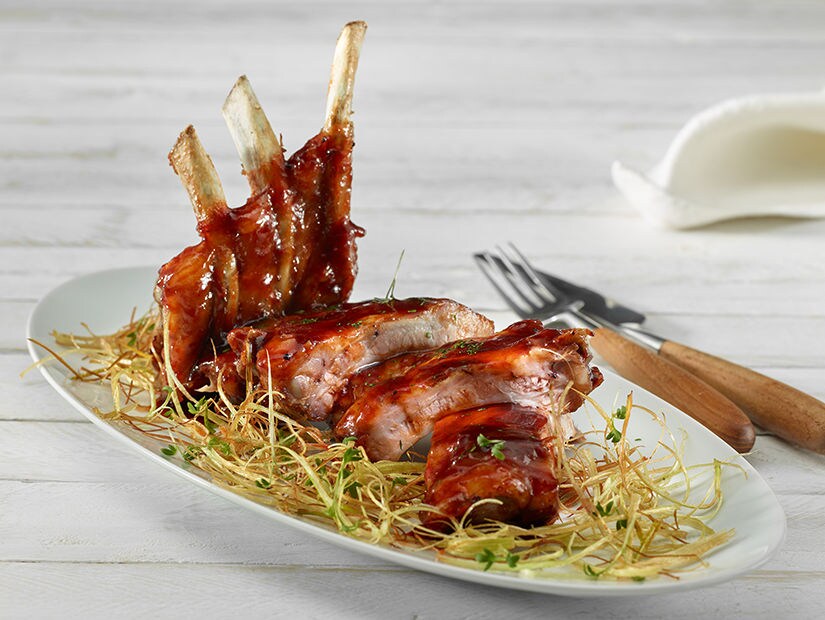 Costillas de cerdo adobadas