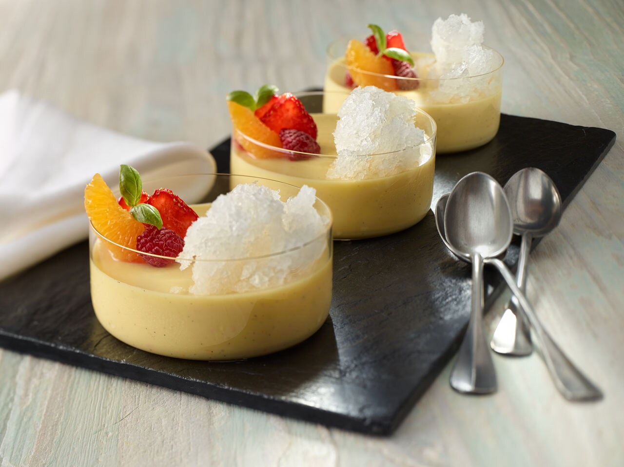 Crema de naranja y vainilla