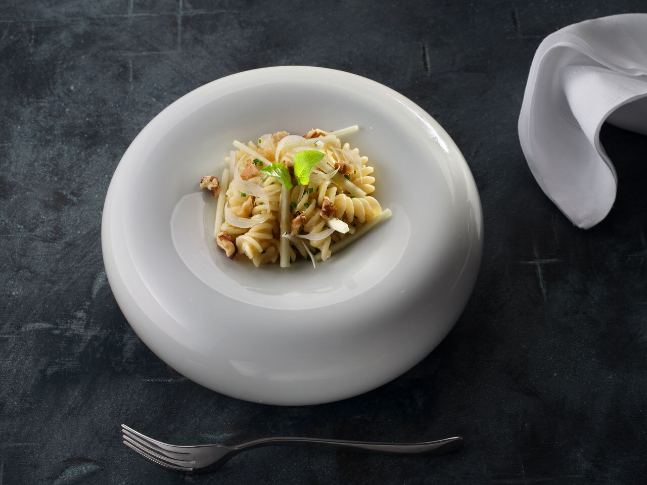 Fusilli con endivias 