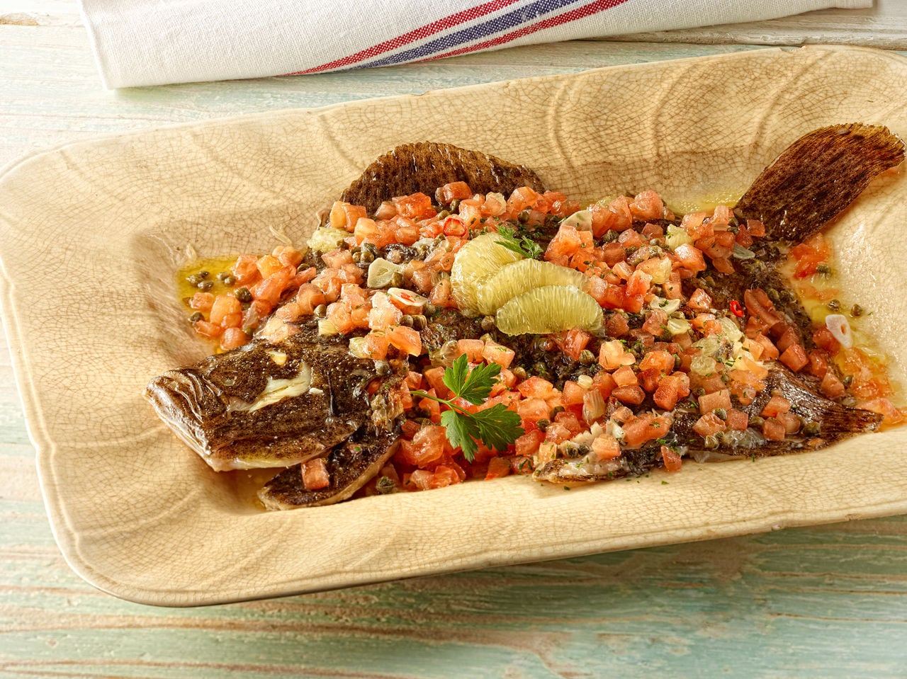 Rodaballo con limón