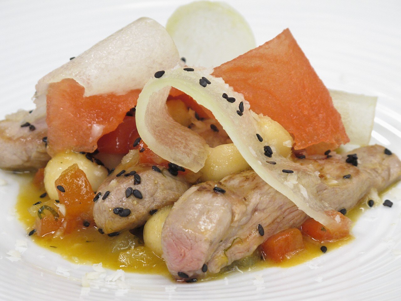 SOLOMILLO DE CERDO A LA SANDIA