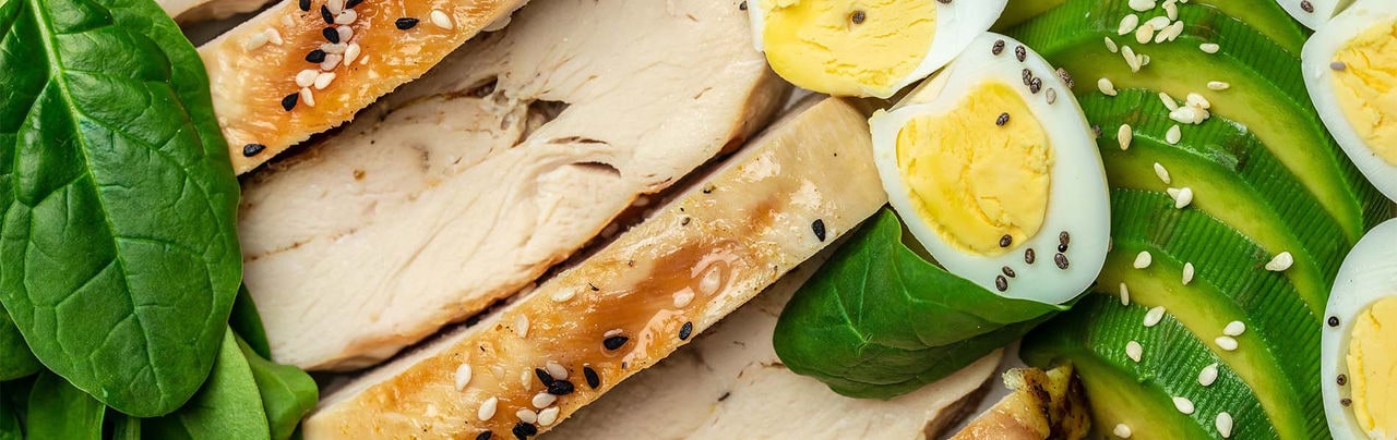 bloques alimentos para un menu saludable y equilibrado
