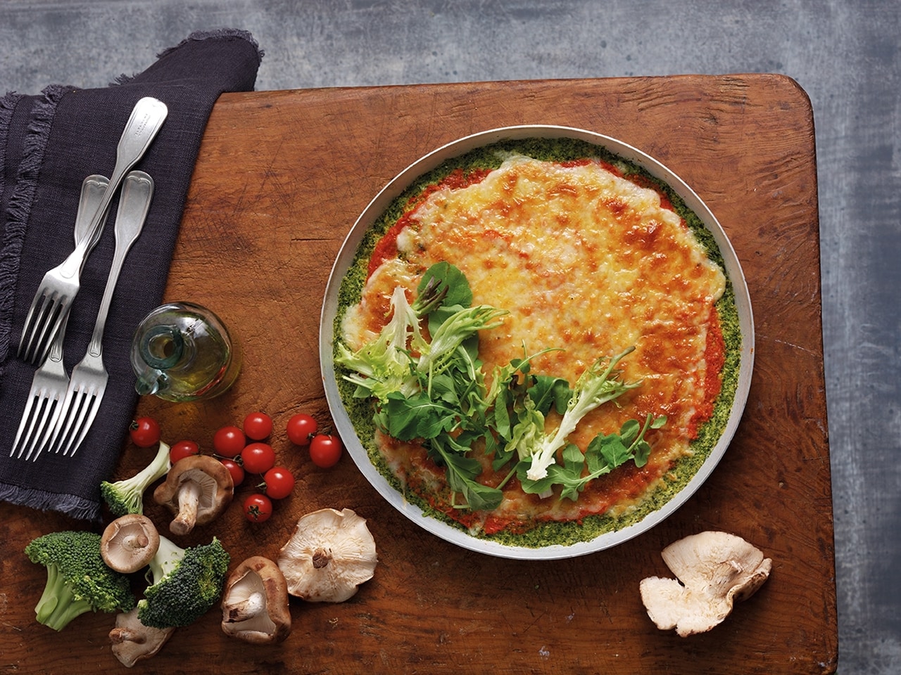 Pizza Crujiente De Brócoli