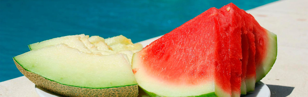 sanos sabrosos y refrescantes alimentos verano