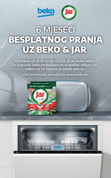 Beko i Jar vam donose 6 mjeseci besplatnog pranja!
