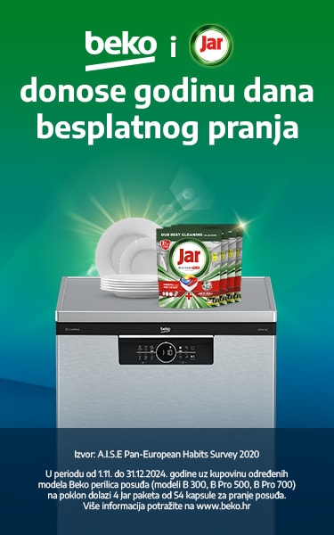 Beko i Jar vam donose godinu dana besplatnog pranja!