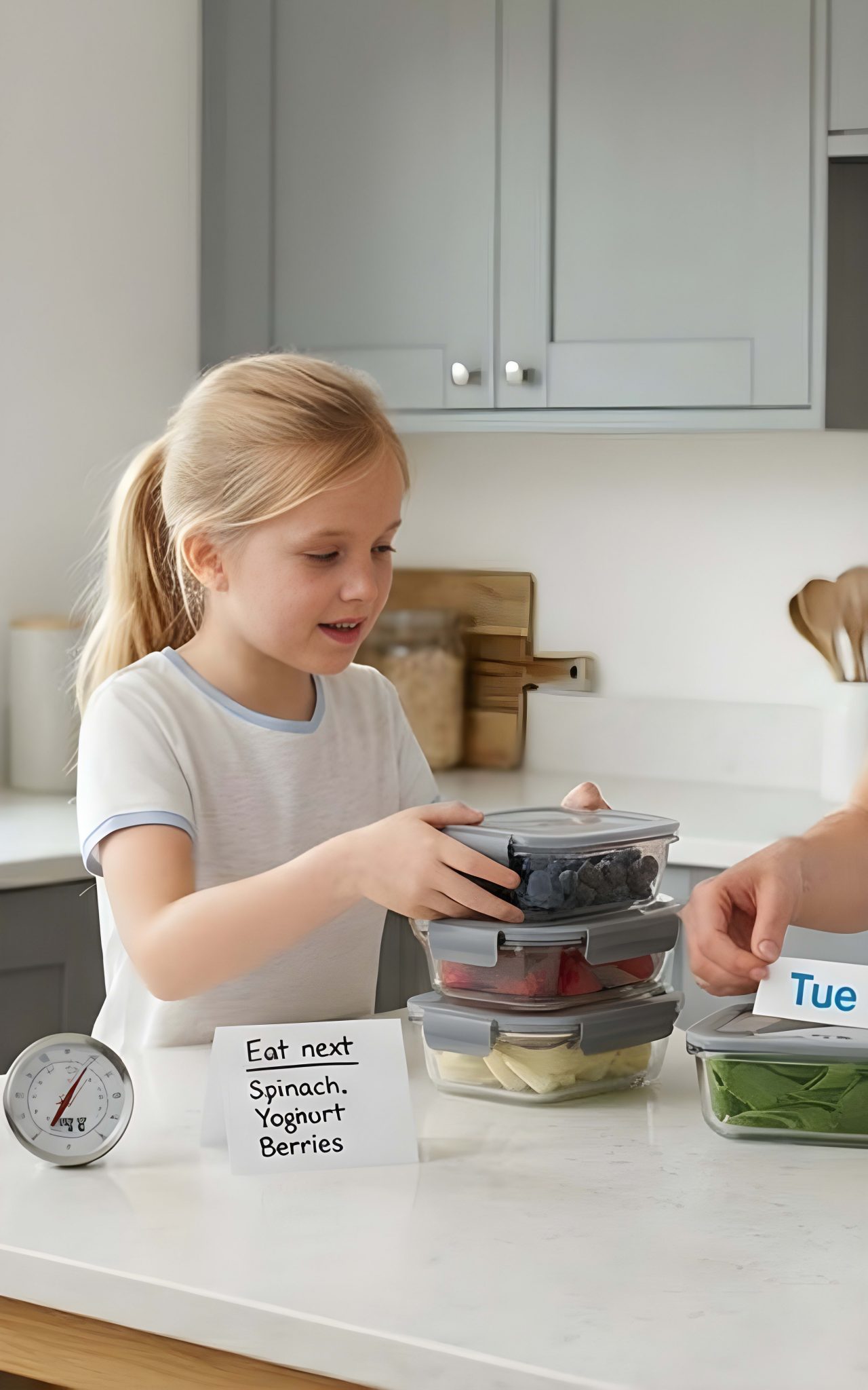 maradék étel tárolása dobozban dátum jelöléssel