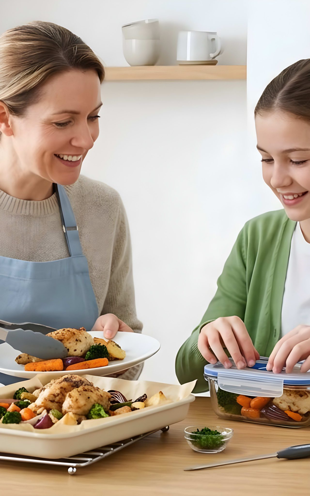 anya és lánya közös főzése