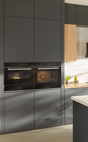 Cucina con elettrodomestici da incasso Beko