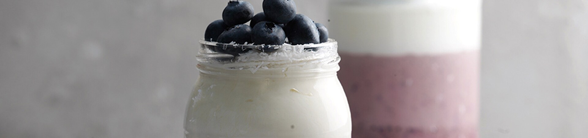 Blueberry Coconut Layered Smoothie