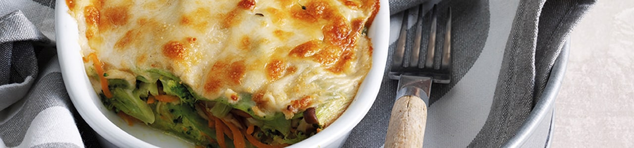 Wok Vegetable Lasagna with Cream Cheese