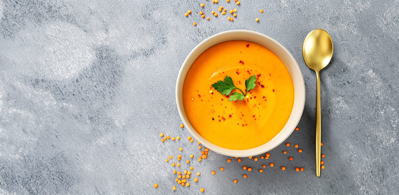 Supa crema de linte – descopera aceasta reteta delicioasa si personalizez-o dupa gustul tau