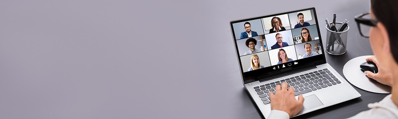 Work From Home Online Video Meeting Conference And Interview; Shutterstock ID 1713325624