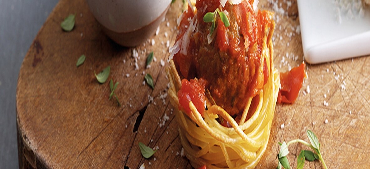 Spaghetti Meatball Cups Eat Like A Pro