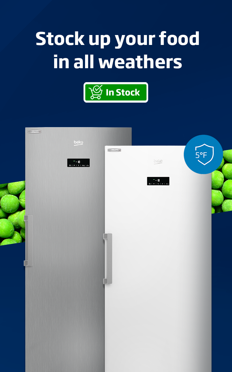 Beko Appliances In Stock - Upright Freezers - Mobile Banner