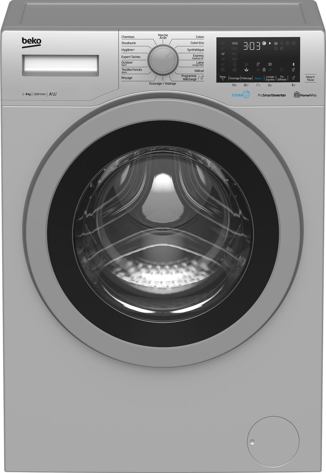 Beko Lave-linge intégrable 8kg 1400 tours/min - witc8410b0w pas cher