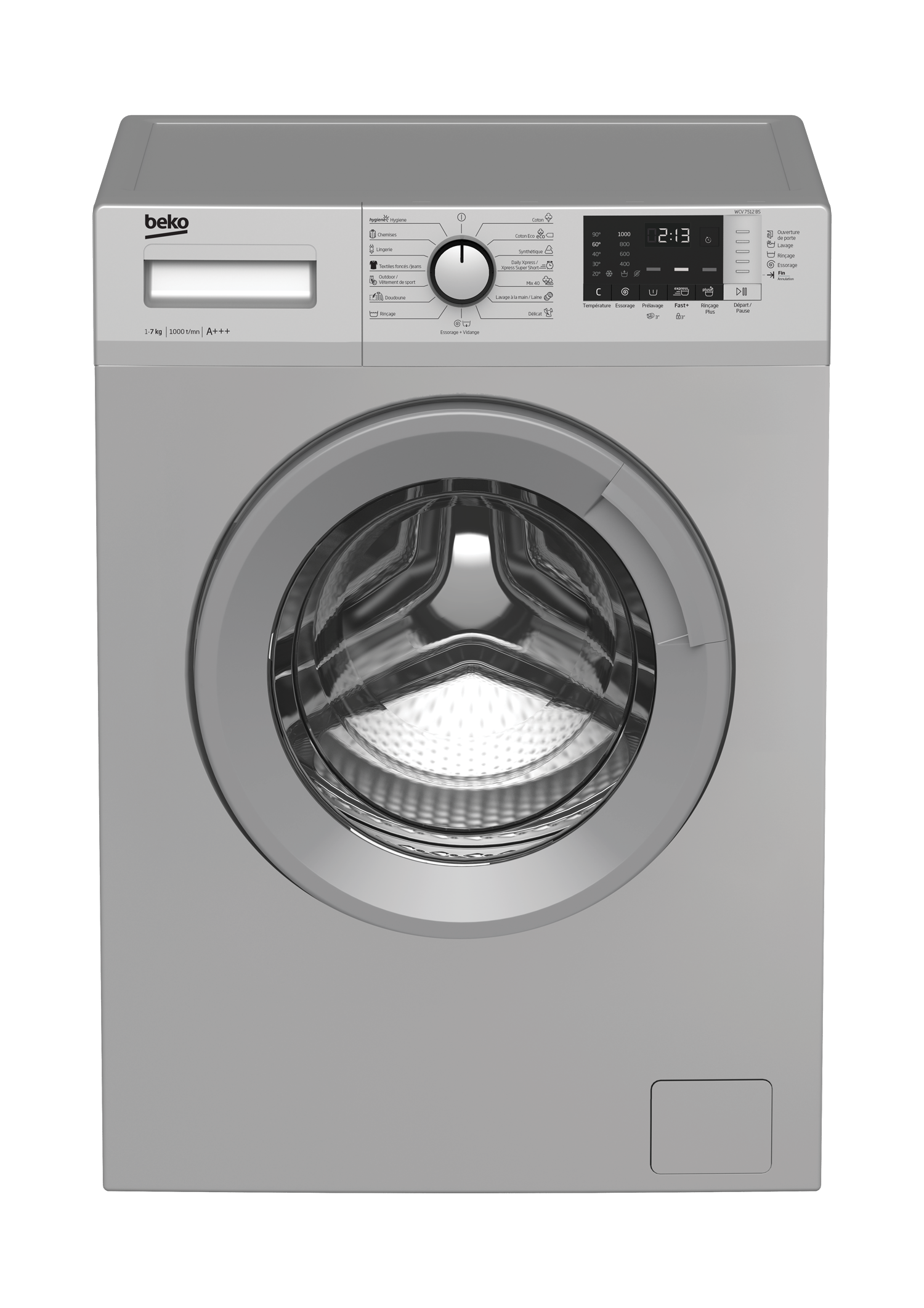 Lave-linge pose libre (7 kg, 1000 tr/min), WCV 7512 BS