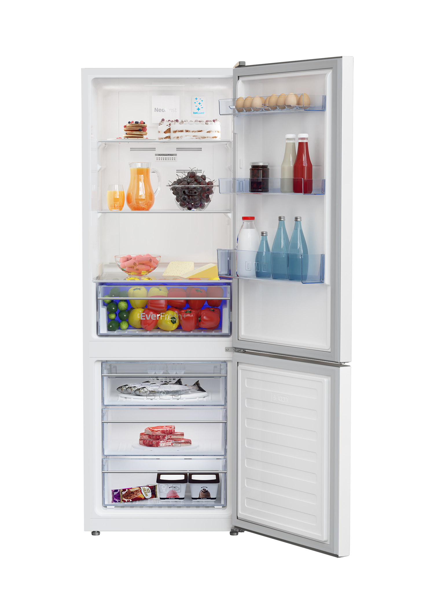 Fridge Freezer (Freezer Bottom, 60 cm) BBM335W BEKO