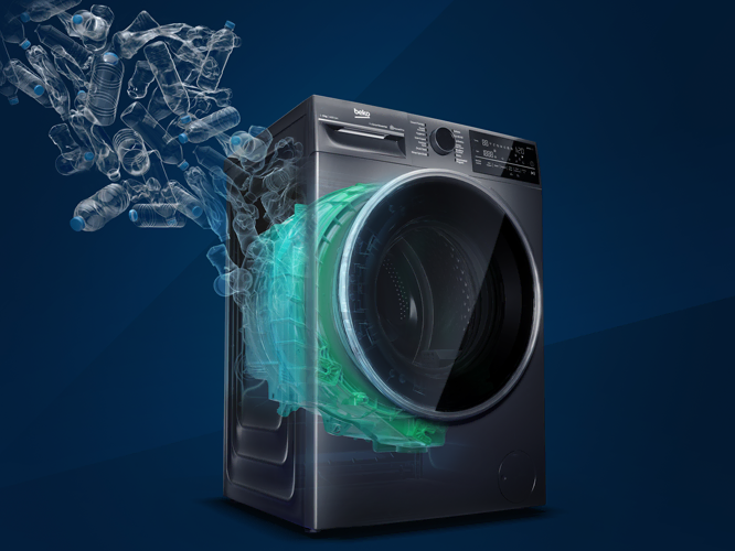 Front Load Washing Machine (10 kg, 1400 rpm) BFL1010W BEKO