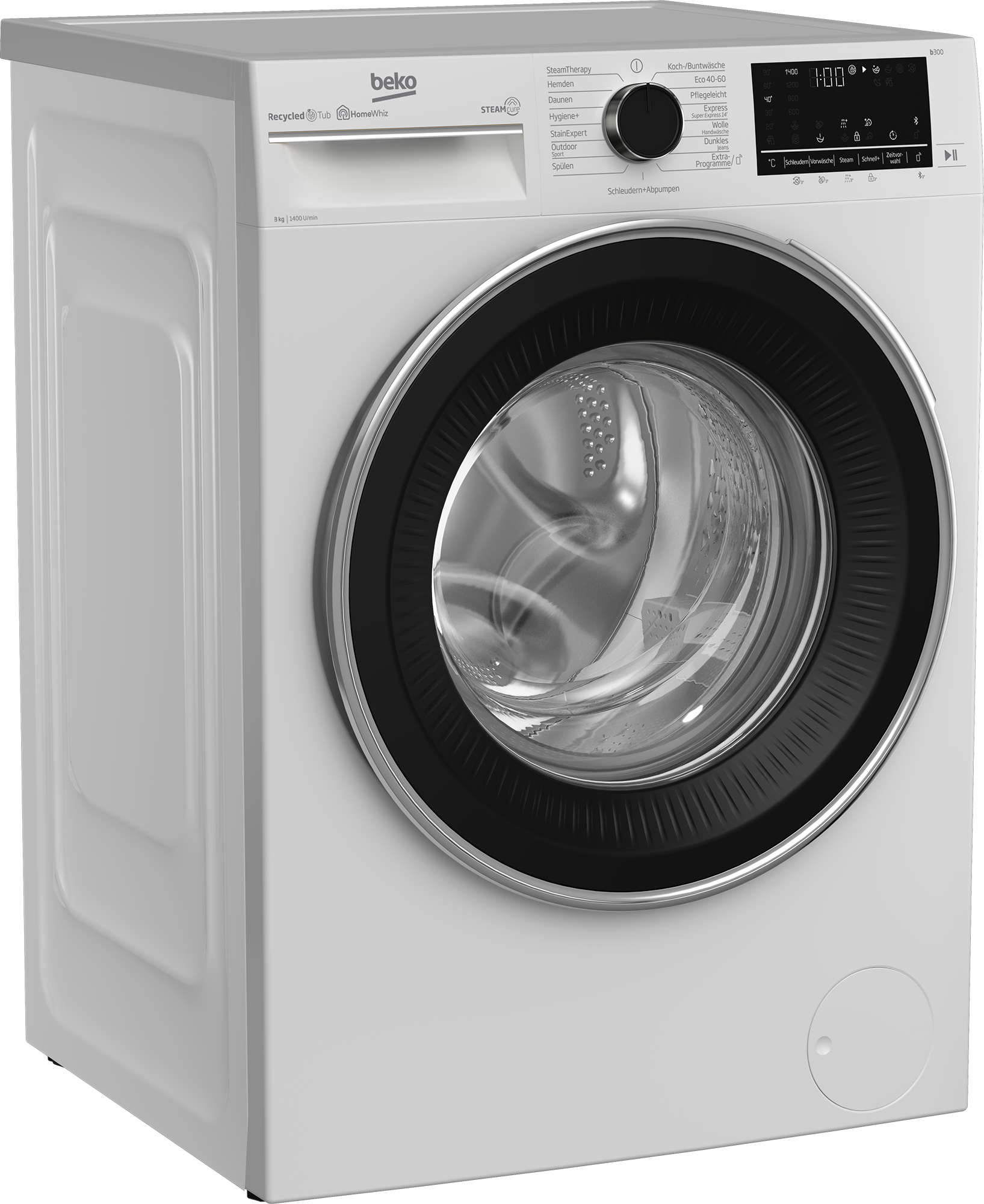 B5WFU58415W | Freestanding rpm) kg, Machine (8 Washing | 1400 BEKO