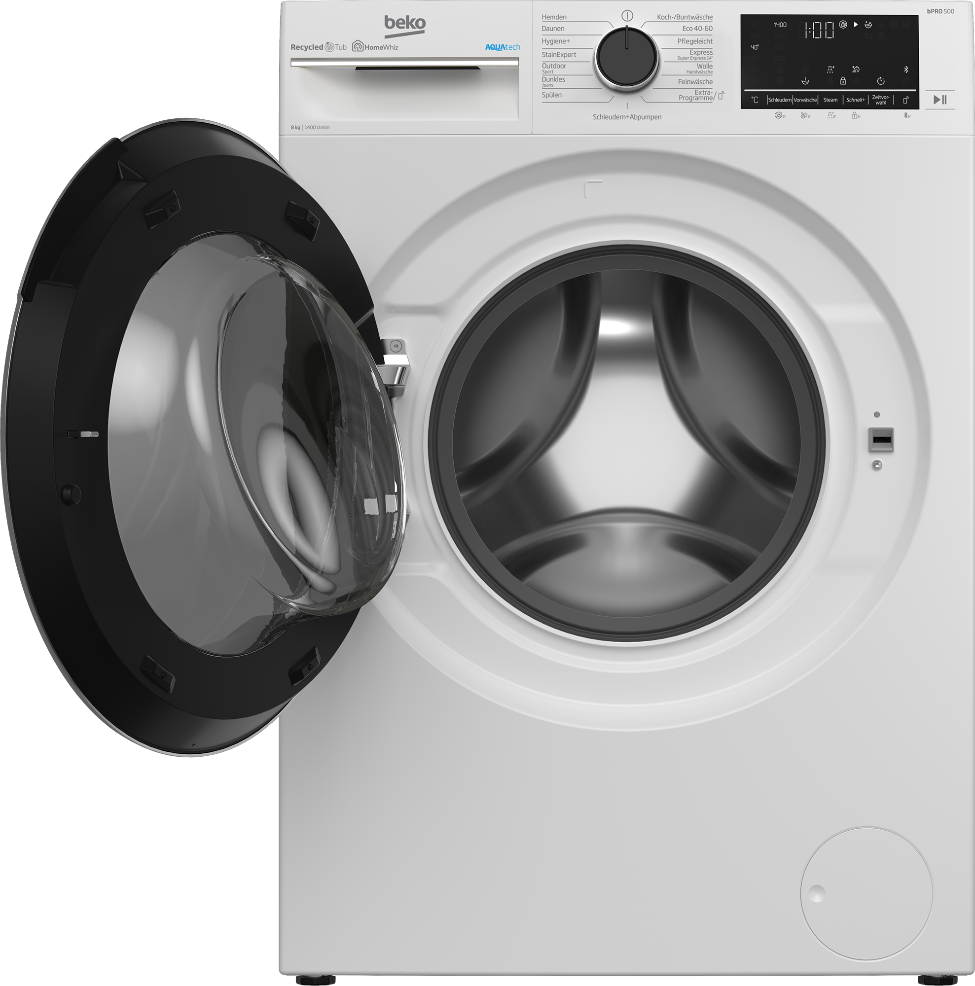 Washing (8 | Freestanding 1400 BEKO Machine rpm) kg, B5WFU58418W |