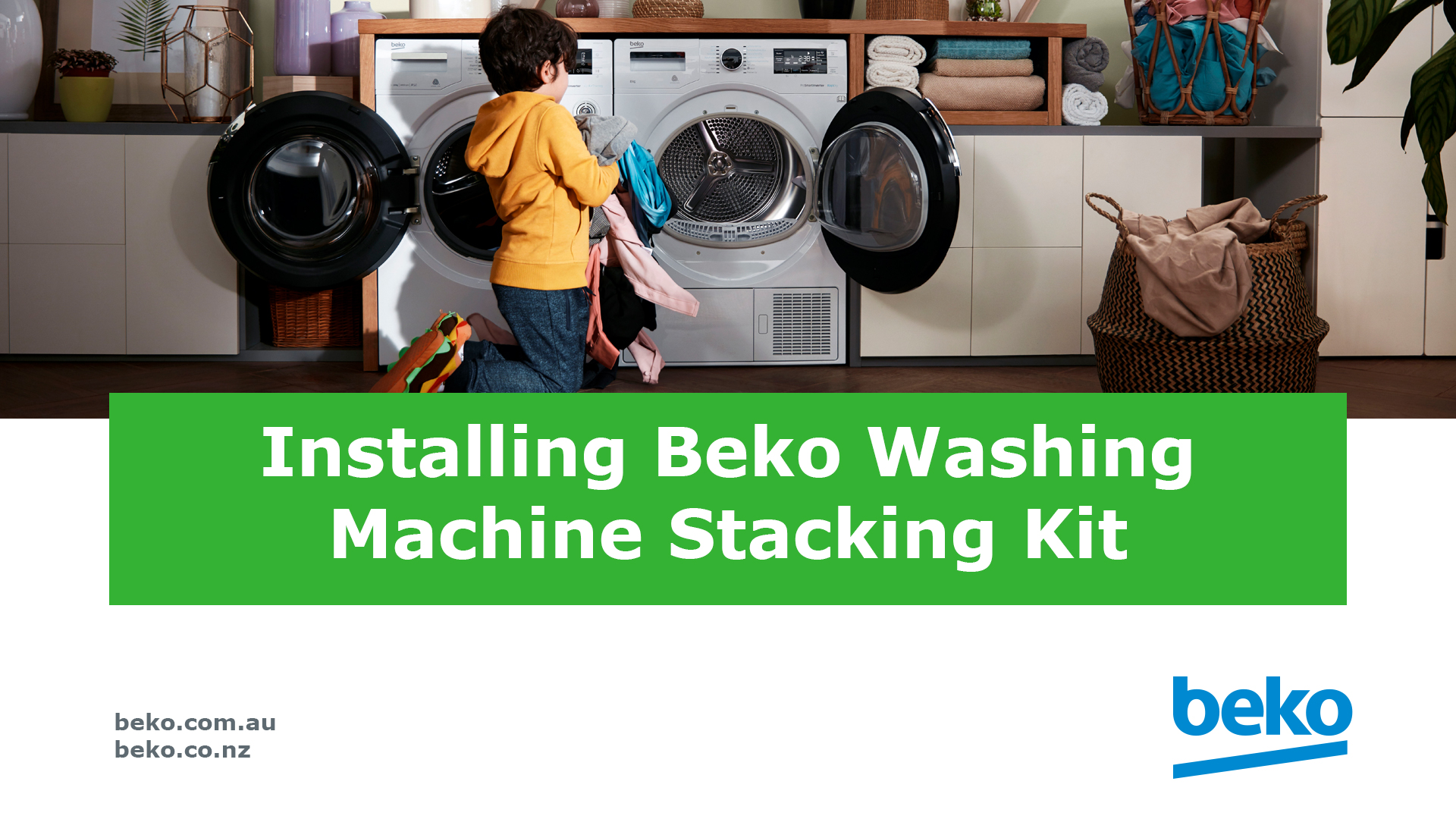 How to Install Beko Washing Machine Stacking Kit 