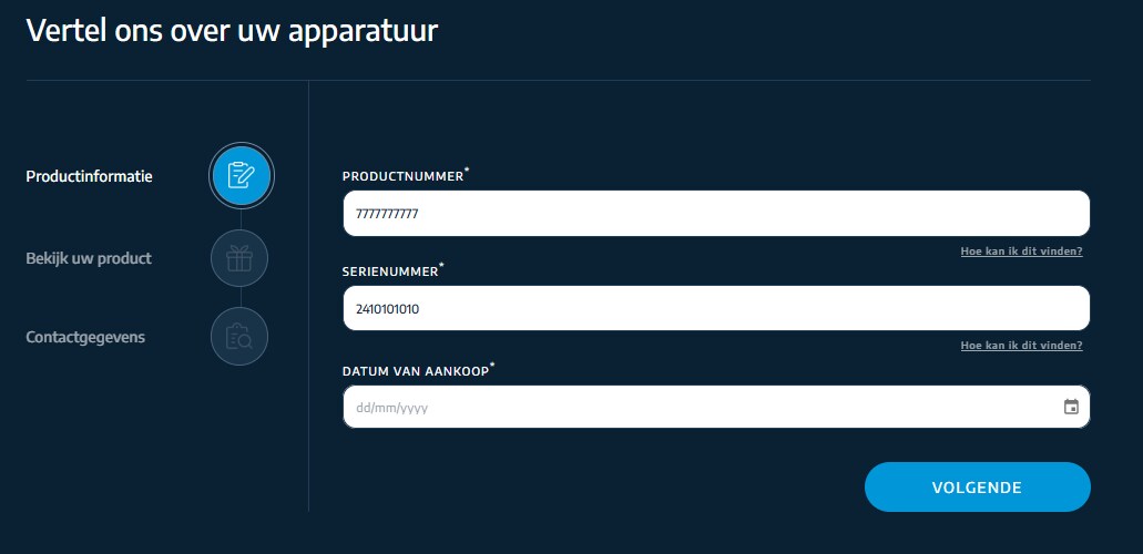 productnummer en serienummer