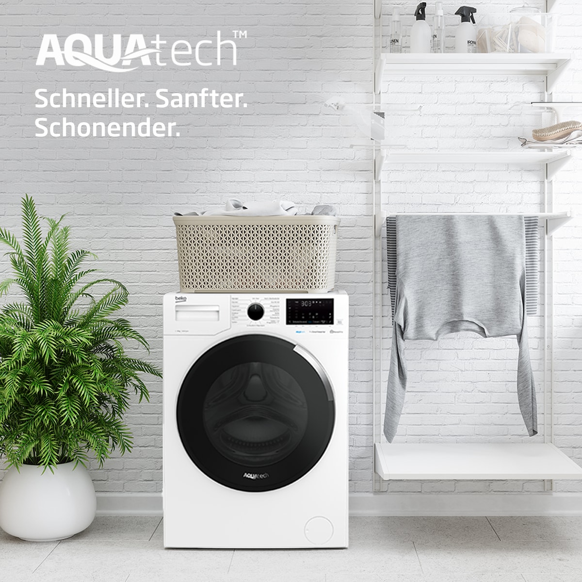 Beko stellt AquaTech in das Zentrum der aktuellen Kampagne 