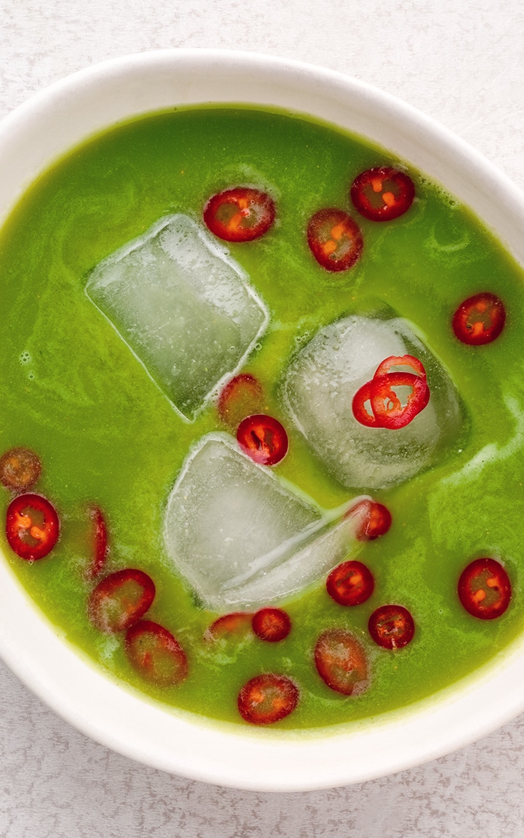 Kalte 3-Minuten-Avocadosuppe