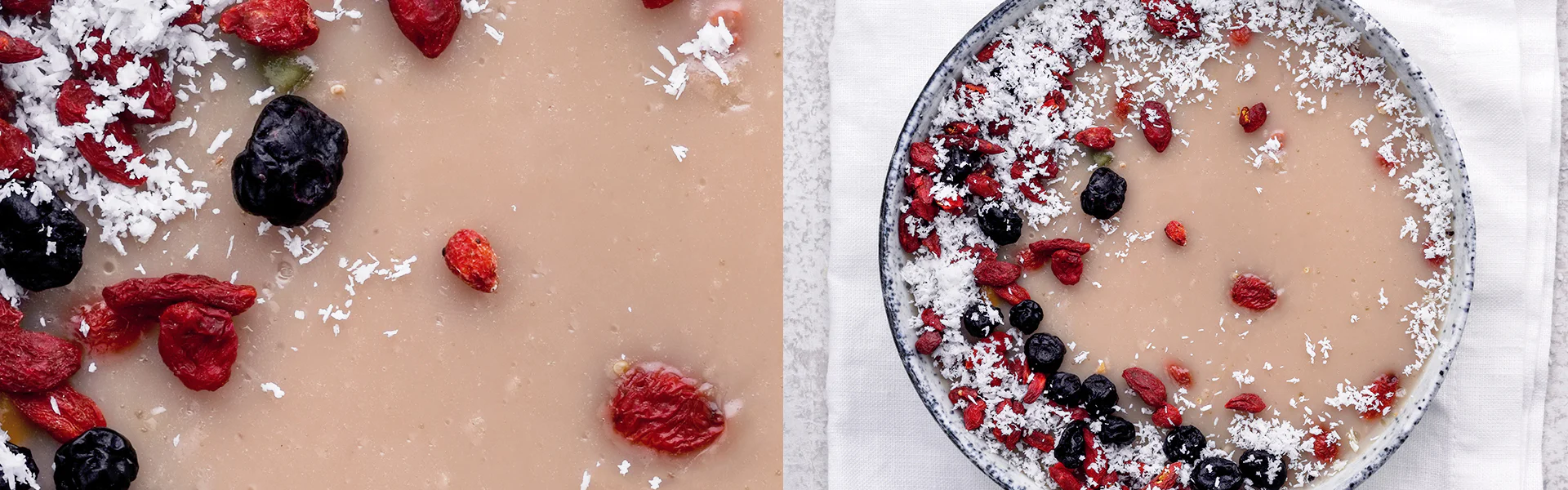 Coconut Jelly with Roasted Trail Mix