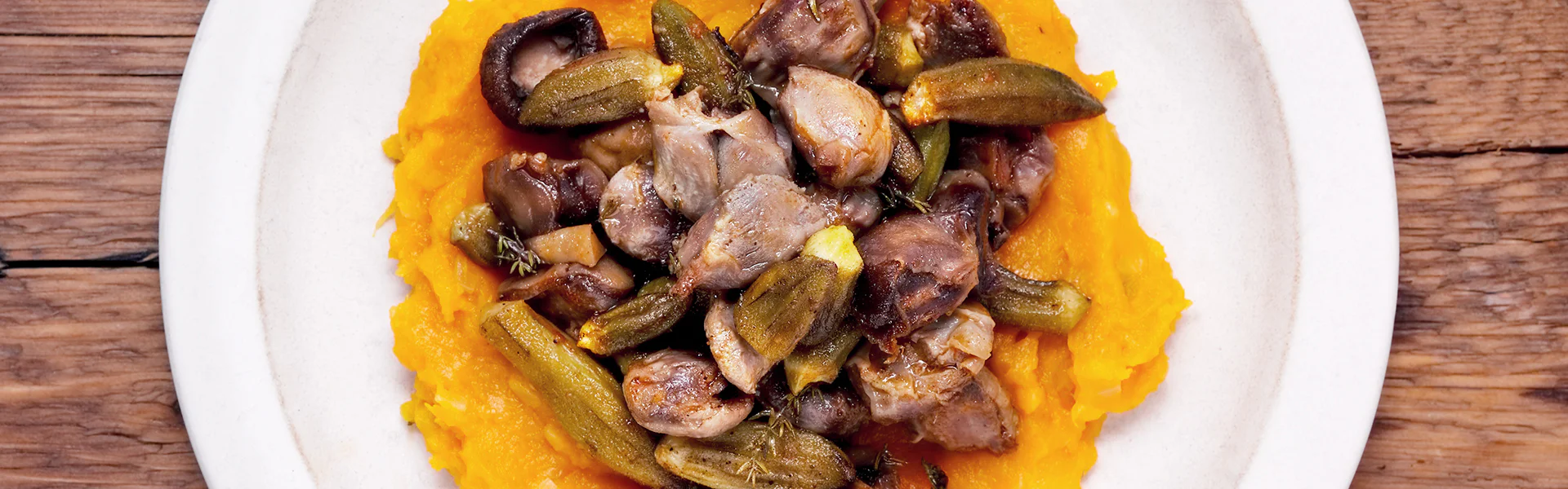 Pumpkin Puree with Chicken Gizzard