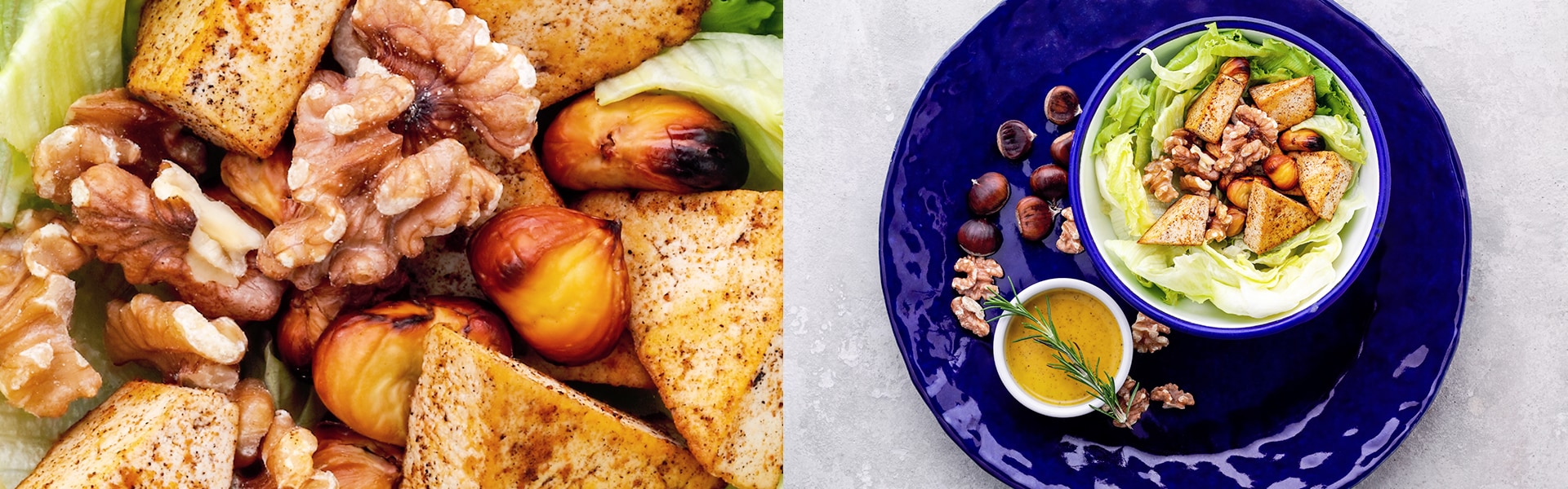 Gebackener Kastaniensalat