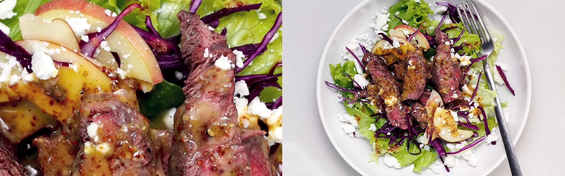 Apple Salad with Steaks