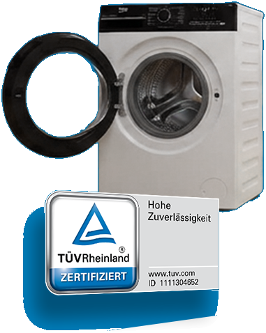 Beko Waschmaschine mit TÜV-Rheinland-Siegel Hohe Zuverlässigkeit