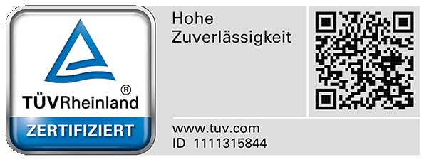 TÜV Rheinland Siegel Geschirrspüler