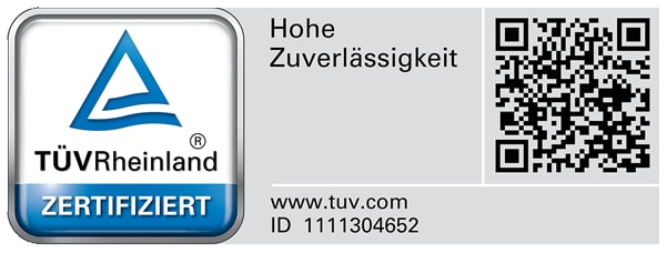 TÜV Rheinland Siegel Waschmaschinen