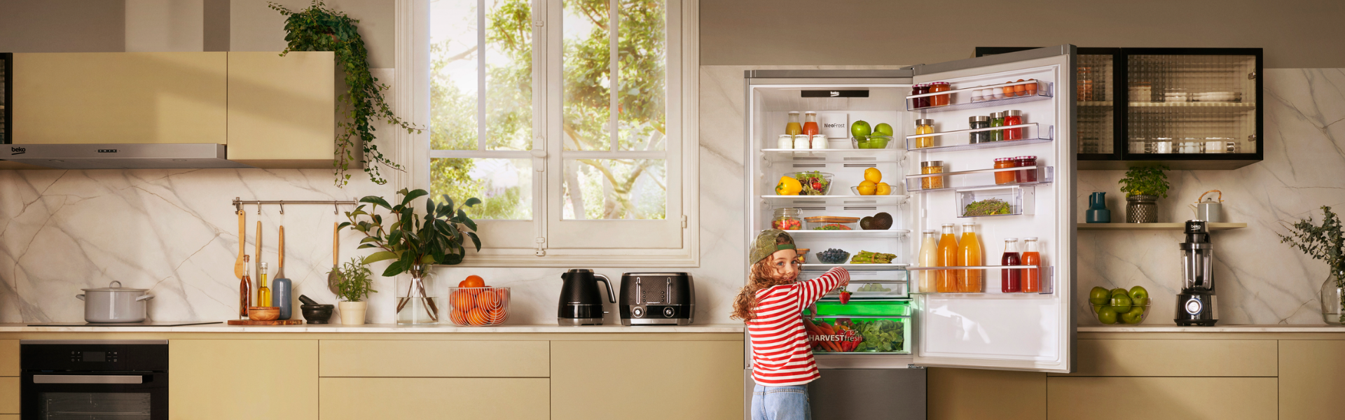 Beko HarvestFresh™: Frische-Vorsprung für Obst und Gemüse im Sommer