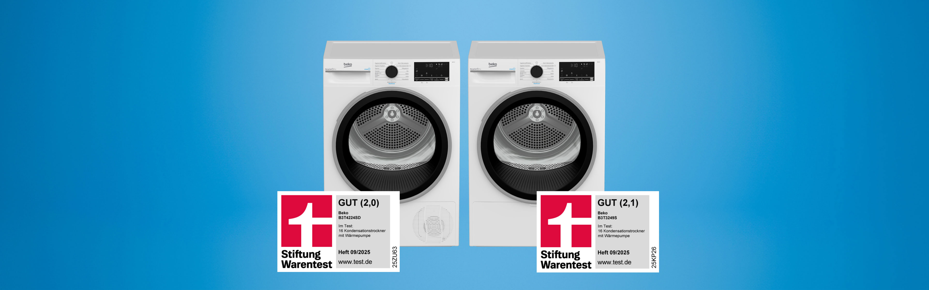 Stiftung Warentest: Beko Trockner überzeugt im Test 09/2025