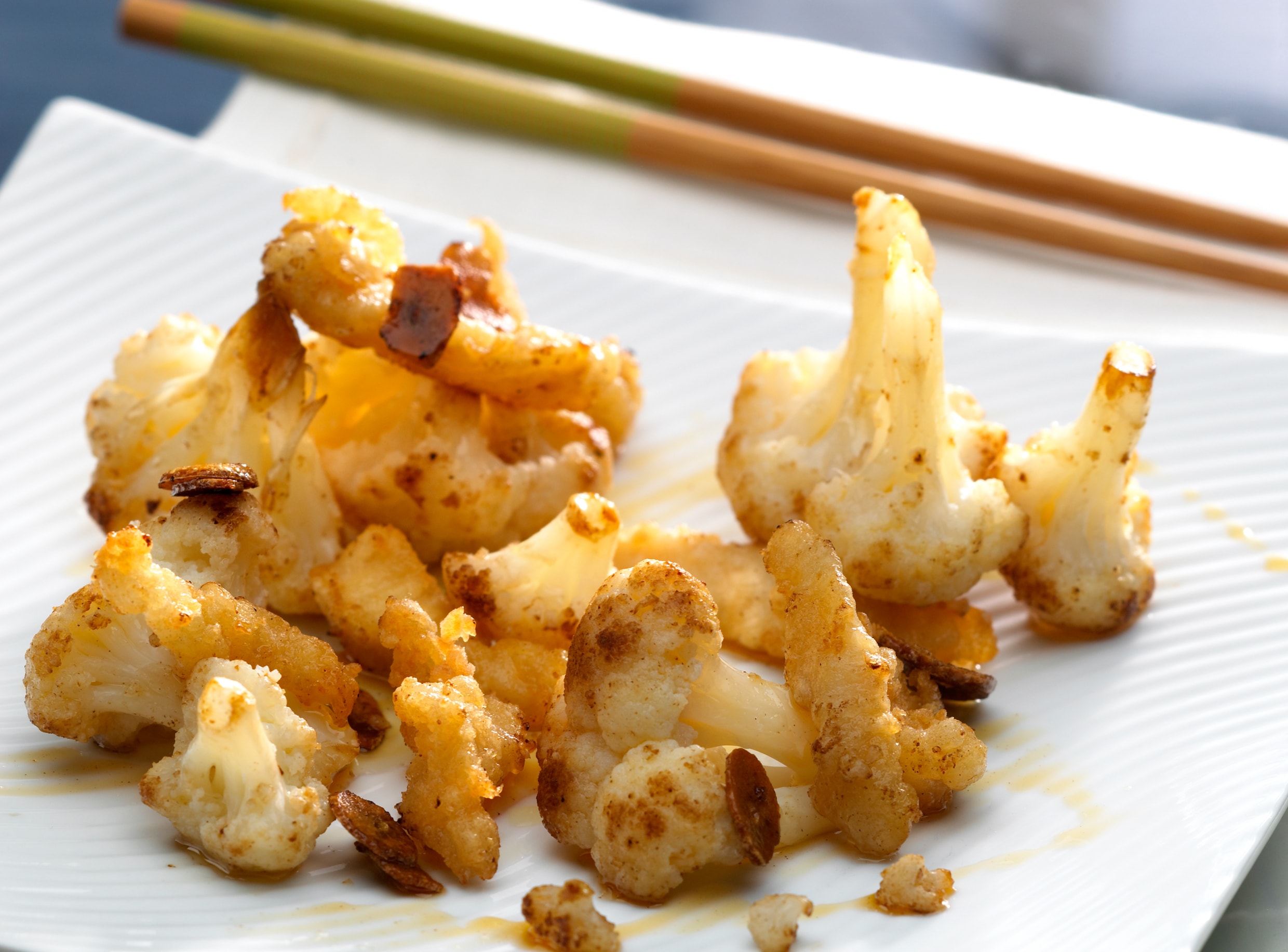 Coliflor cocida con ajada y bacalao