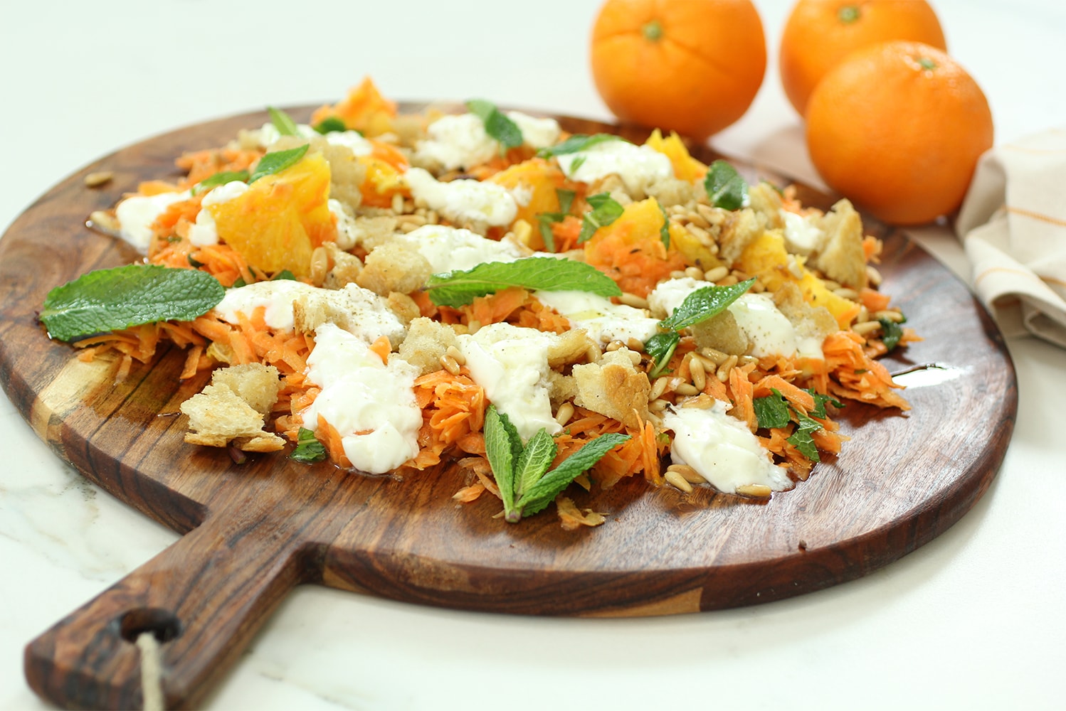 Ensalada de zanahorias y menta