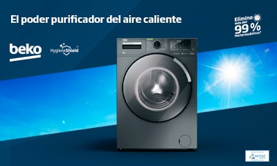 Lava Secadora Hygiene Shield ProSmart Steamcure Bluetooth 8kg/5kg 1400rpm |  HTV 8736 XSHTR | BEKO