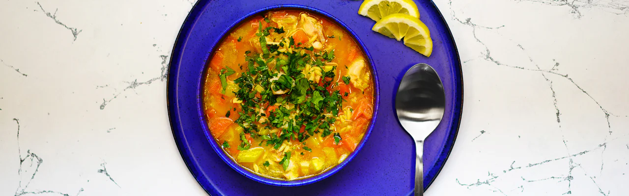 حساء تركي مغذي ومريح حساء تركي مغذي ومريح