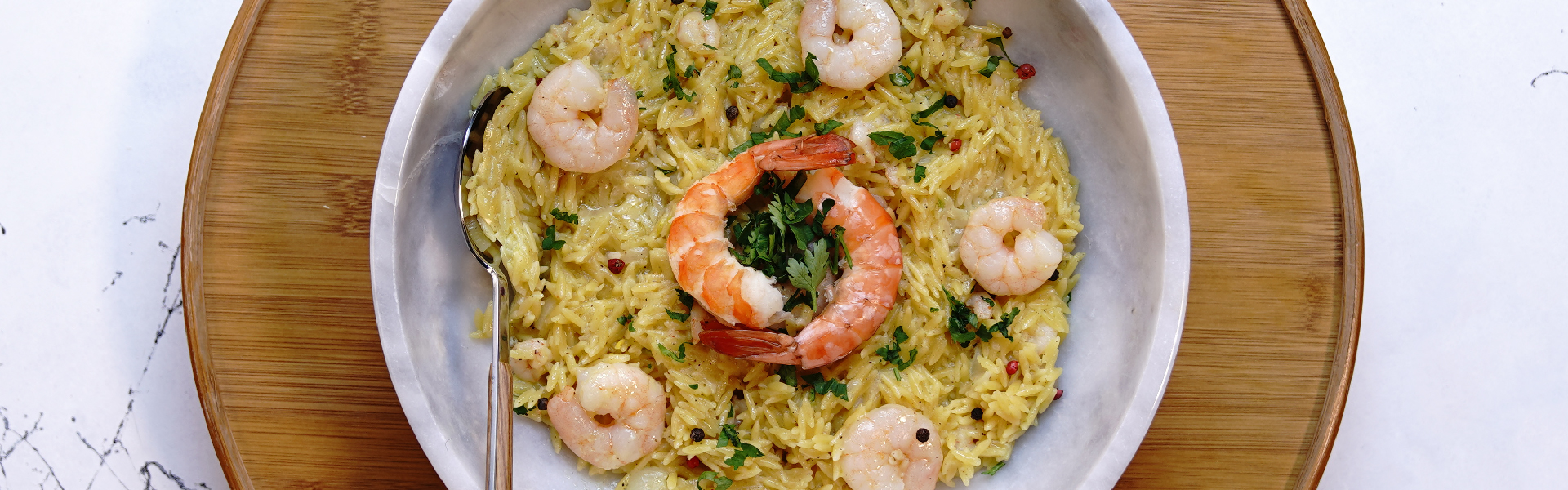 Talijanski orzo rižoto od škampa u AirFryer-u Talijanski orzo rižoto od škampa u AirFryer-u