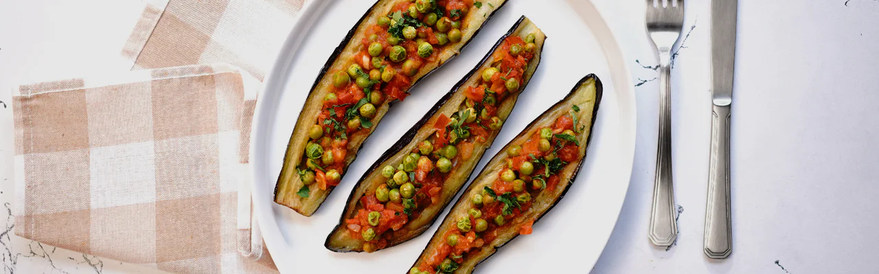 Turski punjeni patlidžan u Airfryeru Turski punjeni patlidžan u Airfryeru