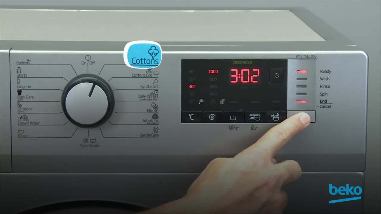 How to change a program on my washing machine